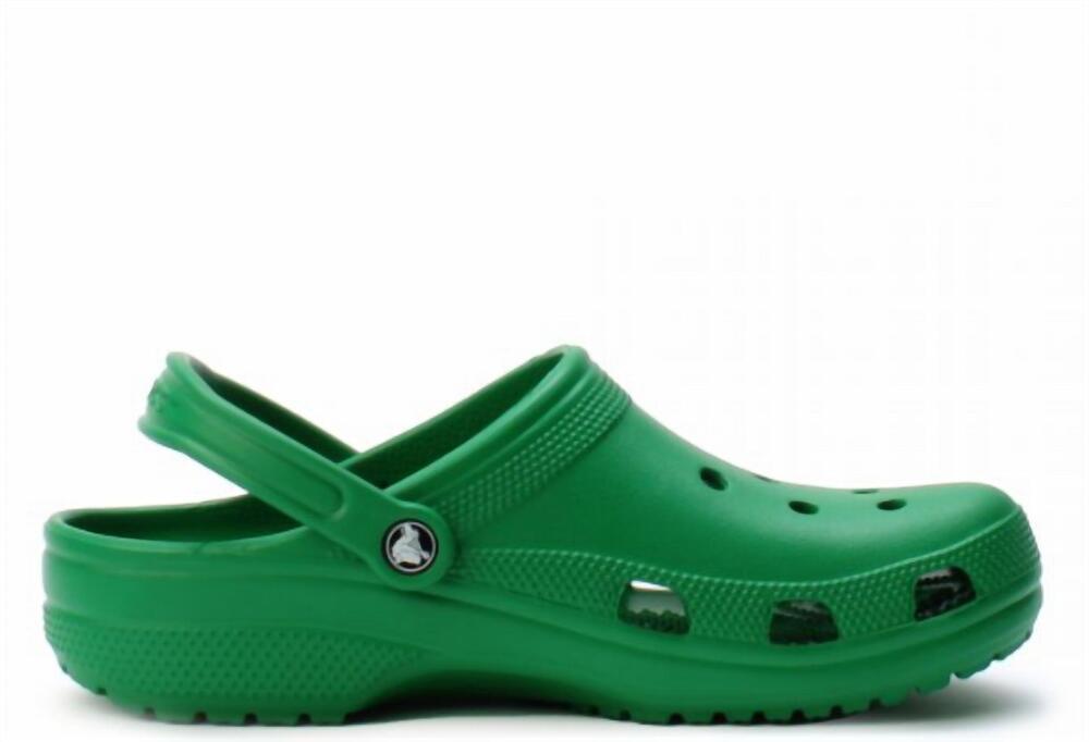 NEW CROCS unisex classic clogs in green ivy